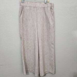 Adrianna Papell Wide-Leg Pants Womens Large Beige